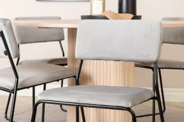 Bianca Matgrupp 110 cm Rund med 4 Kenth stolar - Svart - Products - Möbler - Bord & matgrupp - Matgrupp