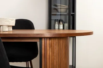 Bianca Matgrupp 200 cm Oval med 6 Polar stolar - Svart - Products - Möbler - Bord & matgrupp - Matgrupp