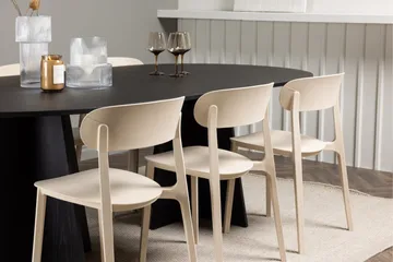 Bootcut Matgrupp 230 cm Oval med 6 Åstol stolar - Svart - Products - Möbler - Bord & matgrupp - Matgrupp