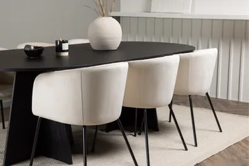 Bootcut Matgrupp 230 cm Rektangulär med 6 Berit stolar - Beige - Products - Möbler - Bord & matgrupp - Matgrupp