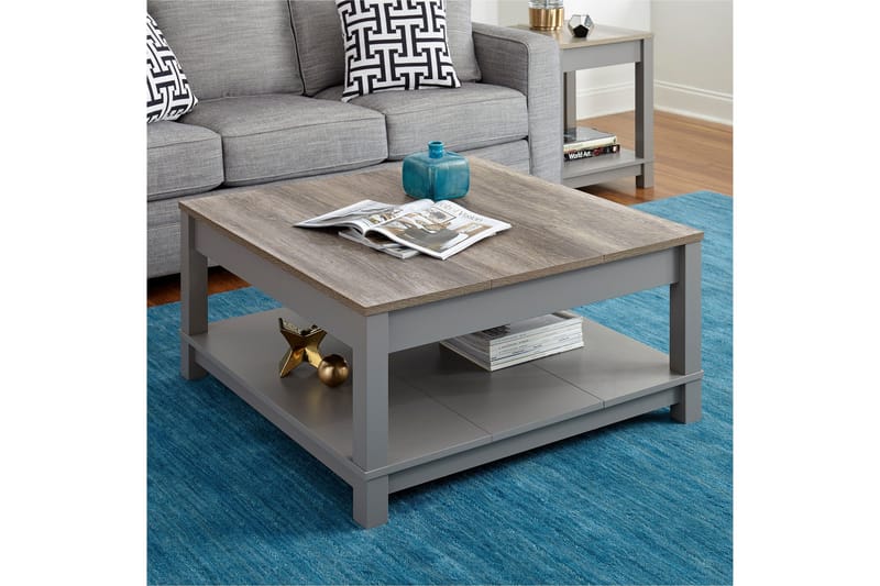 Carver Soffbord 90 cm Grå - Dorel Home - Products - Möbler - Bord & matgrupp - Soffbord