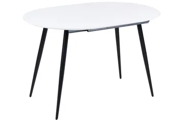 Castellana Matbord Förlängningsbart 120-160x80 cm - Vit/Svart - Products - Möbler - Bord & matgrupp - Matbord & köksbord