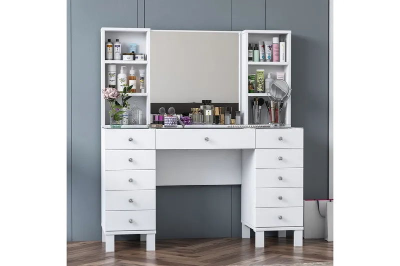 Ceylon Sminkbord 120 cm - Vit - Products - Möbler - Bord & matgrupp - Sminkbord & toalettbord