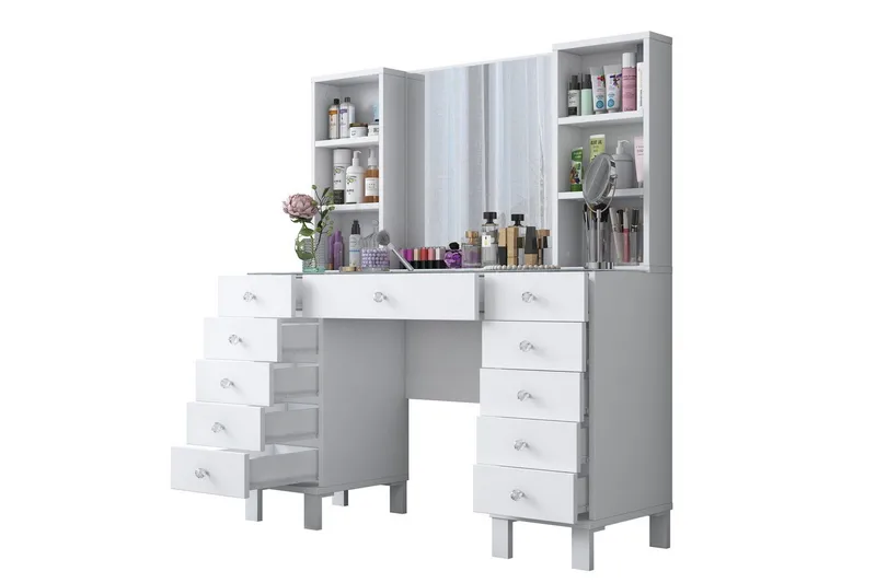 Ceylon Sminkbord 120 cm - Vit - Products - Möbler - Bord & matgrupp - Sminkbord & toalettbord