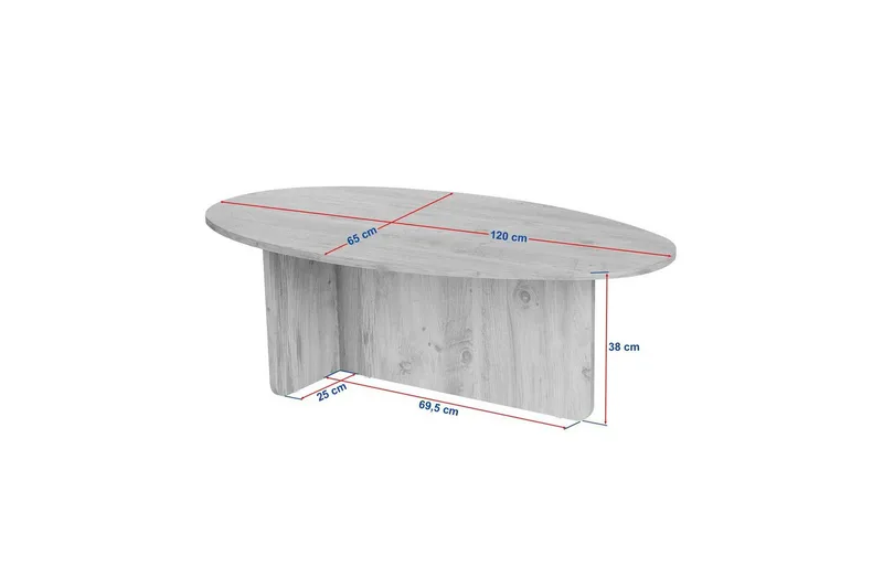 Ceyra Soffbord 120 cm - Svart - Products - Möbler - Bord & matgrupp - Soffbord