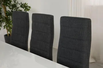 Cibus Matgrupp 180 cm med 6 Cibus Stol - Vit/Mörkgrå - Products - Möbler - Bord & matgrupp - Matgrupp