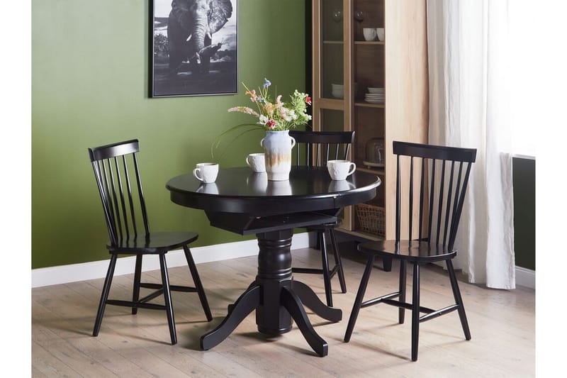 Cinnamon Matbord 106x74 cm Rund - Svart - Products - Möbler - Bord & matgrupp - Matbord & köksbord