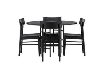 Copenhagen Matgrupp + 4 stolar Rektangulär - Svart - Products - Möbler - Bord & matgrupp - Matgrupp