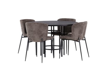 Copenhagen Matgrupp 115 cm Rund med 4 Modesto stolar - Beige - Products - Möbler - Bord & matgrupp - Matgrupp