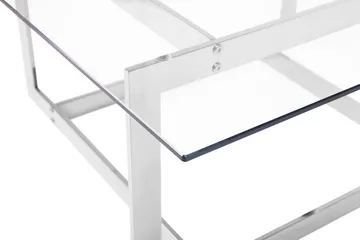 Crystal Soffbord 80 cm - Silver/Glas - Products - Möbler - Bord & matgrupp - Soffbord