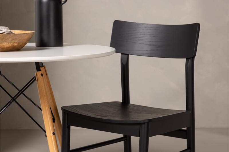 Danburi Matgrupp 60 cm Rund med 2 Montros stolar - Svart - Products - Möbler - Bord & matgrupp - Matgrupp