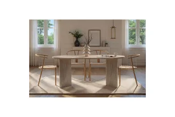 Dano Matbord 180 cm Oval - Taupe - Products - Möbler - Bord & matgrupp - Matbord & köksbord