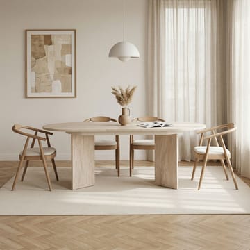 Dano Utdragbart Matbord 160-200 cm Oval - Travertin - Products - Möbler - Bord & matgrupp - Matbord & köksbord