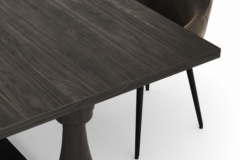 Dijon Matgrupp 200x100cm med 4 Alsarp Matstolar - Brun - Products - Möbler - Bord & matgrupp - Matgrupp