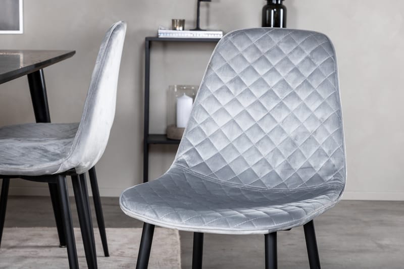 Dipp Matgrupp 180 cm Rektangulär med 6 Polar stolar - Svart - Products - Möbler - Bord & matgrupp - Matgrupp