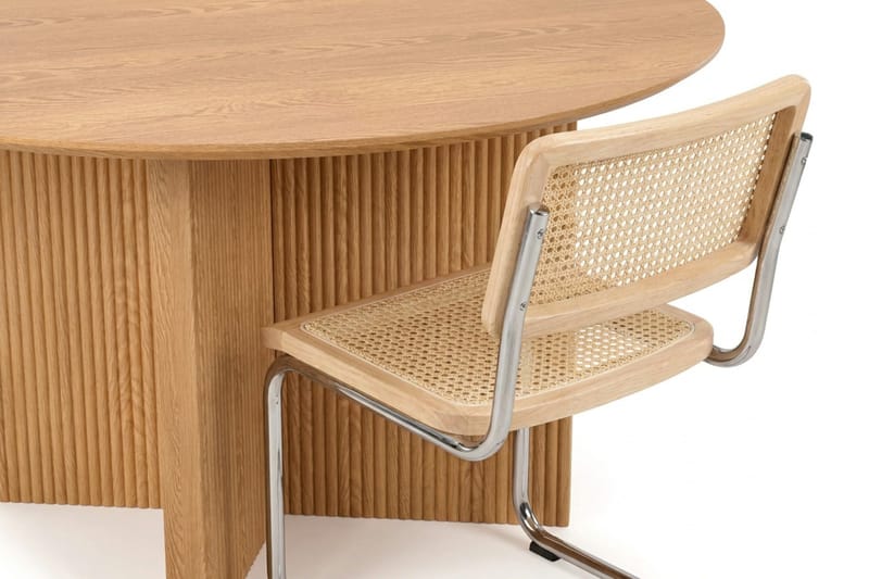 Edda Matgrupp runt 150 cm Ek med 6 Build Matstolar - Ek - Products - Möbler - Bord & matgrupp - Matgrupp