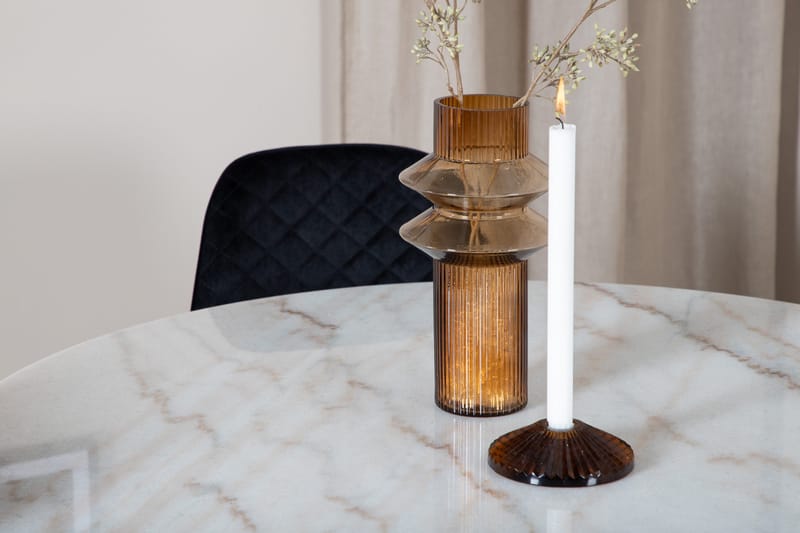 Estelle Matgrupp 106 cm Rund med 4 Polar stolar - Svart - Products - Möbler - Bord & matgrupp - Matgrupp