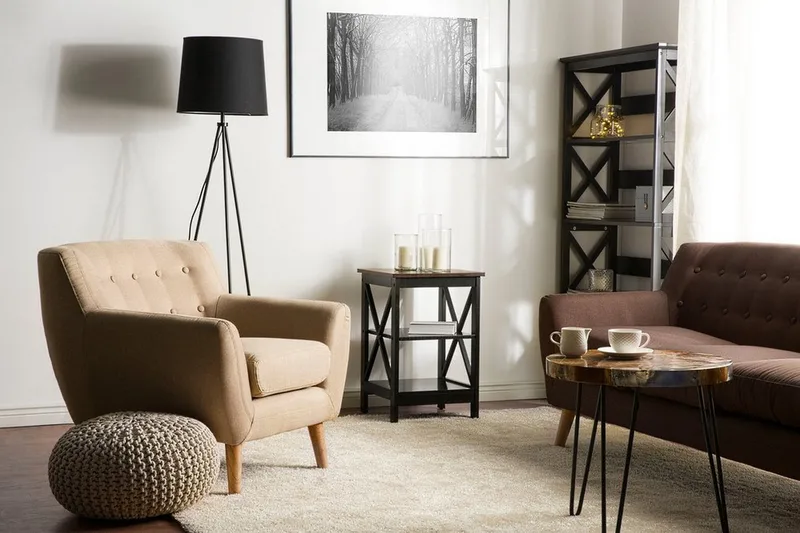 Foster Soffbord 40 cm, Svart