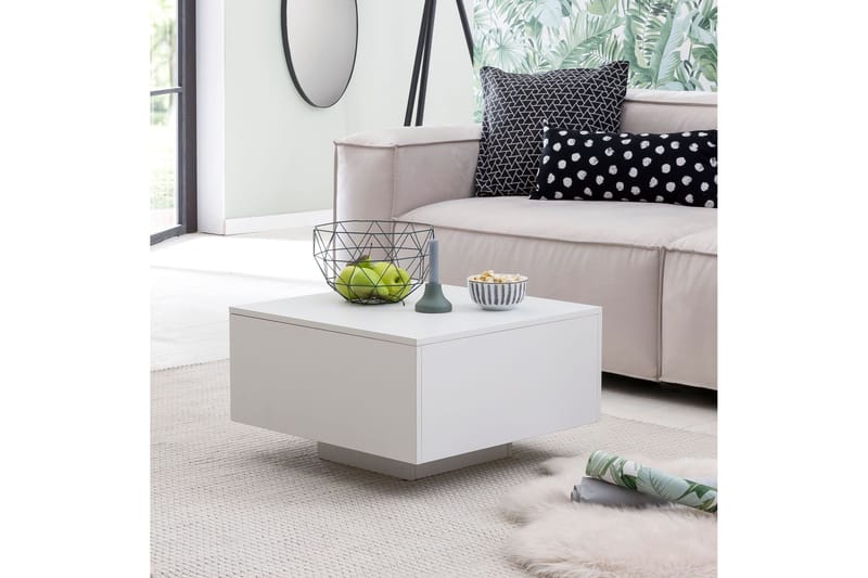 Golnick Soffbord 60 cm med Förvaring - Vit - Products - Möbler - Bord & matgrupp - Soffbord