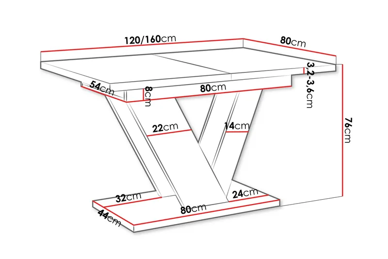 Harumi Matbord Rektangulär - Svart - Products - Möbler - Bord & matgrupp - Matbord & köksbord