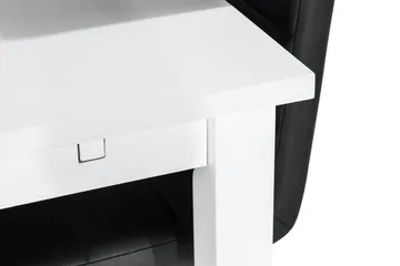 Jasmin Förlängningsbar Matgrupp 180 cm med 6 Cibus Stol - Vit/Svart - Products - Möbler - Bord & matgrupp - Matgrupp