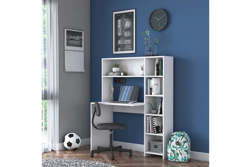 Freal Skrivbord 113 cm - Vit - Products - Möbler - Bord & matgrupp - Kontorsbord - Datorbord