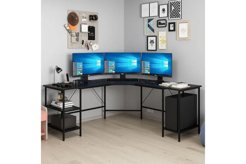 Naina Skrivbord 180 cm, Svart