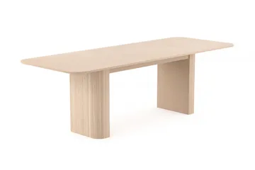 Kopparbo Matbord 180-240 cm Förlängningsbart med 6 Sawako Stolar - Vit - Products - Möbler - Bord & matgrupp - Matgrupp