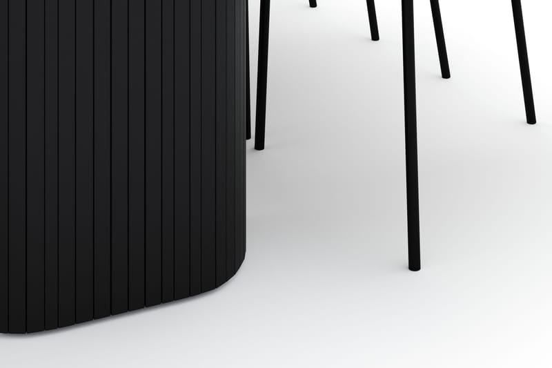 Kopparbo Matbord 200 cm med 6 Gemmiano Stolar - Svart - Products - Möbler - Bord & matgrupp - Matgrupp