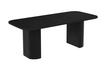 Kopparbo Matbord 200 cm med 6 Sawako Stolar - Svart - Products - Möbler - Bord & matgrupp - Matgrupp