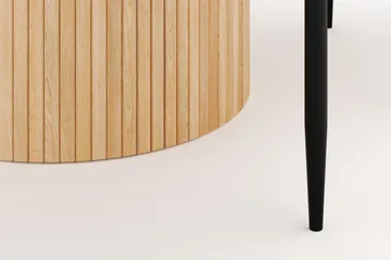 Kopparbo Runt Matbord 130 cm Förlängningsbart med 4 Sawako Stolar - Vit - Products - Möbler - Bord & matgrupp - Matgrupp