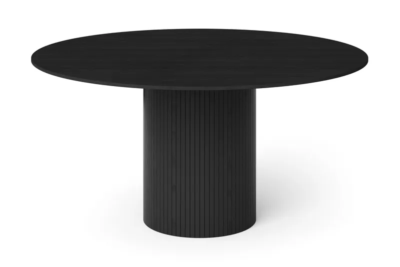Kopparbo Runt Matbord 150 cm Fanér - Svart - Products - Möbler - Bord & matgrupp - Matbord & köksbord