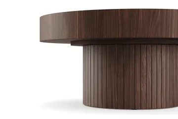 Kopparbo Soffbord 75 cm Runt Valnöt - Mörkbrunt valnötsträ - Products - Möbler - Bord & matgrupp - Soffbord