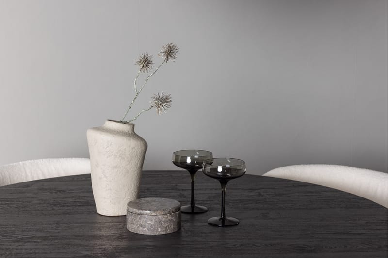 Lanzo Matgrupp 120 cm Rund med 4 Edina Stolar - Mocca - Products - Möbler - Bord & matgrupp - Matgrupp