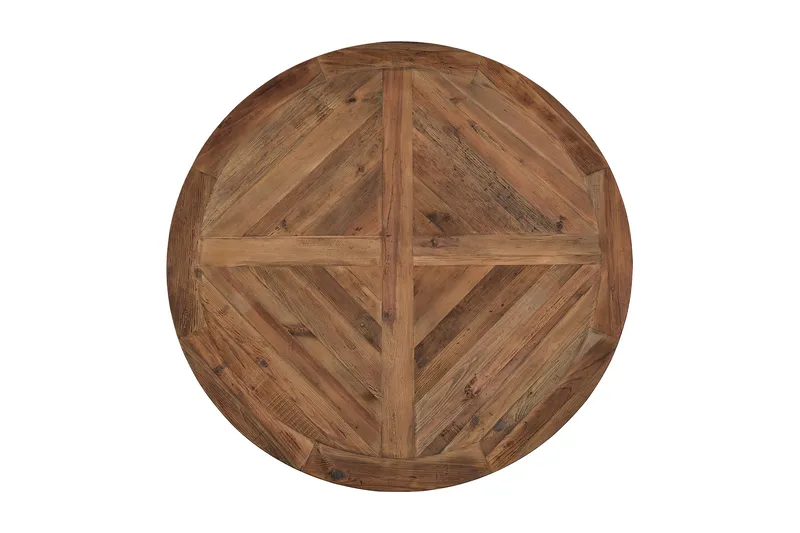 Lyon Matgrupp Ø150 cm Rund med 6 st Viktoria Stolar - Vintage Alm/Beige - Products - Möbler - Bord & matgrupp - Matgrupp