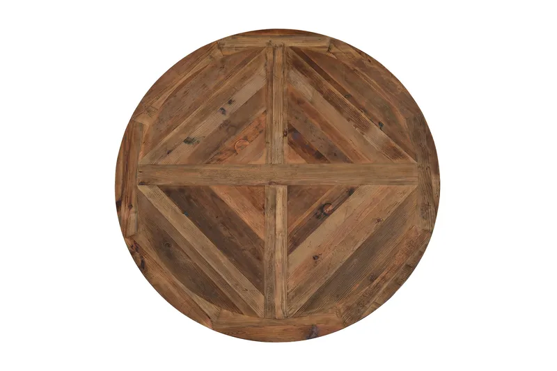 Lyon Matgrupp Ø150 cm Rund med 6 st Viktoria Stolar - Vintage Natur / Vit / Beige - Products - Möbler - Bord & matgrupp - Matgrupp