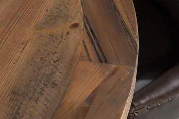 Lyon Matgrupp Rund med 4 st Tuva Fåtölj Konstläder - Trä/Vit/Svart PU - Products - Möbler - Bord & matgrupp - Matgrupp