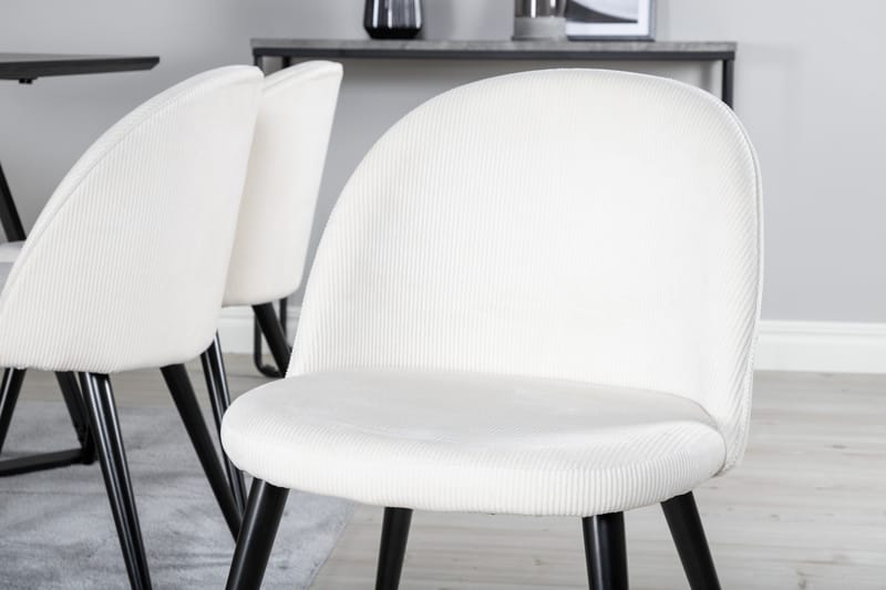 Marina Matgrupp 180 cm Rektangulär med 6 Velvet stolar - Beige - Products - Möbler - Bord & matgrupp - Matgrupp