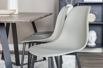 Marina Matgrupp 180 cm Rektangulär med 6 Polar stolar - Svart - Products - Möbler - Bord & matgrupp - Matgrupp