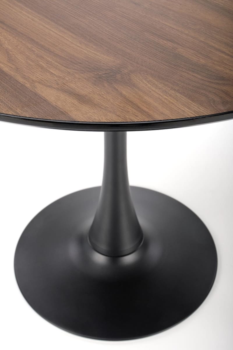 Matbord Ø90 cm - Valnöt/svart - Valnöt/svart - Products - Möbler - Bord & matgrupp - Matbord & köksbord