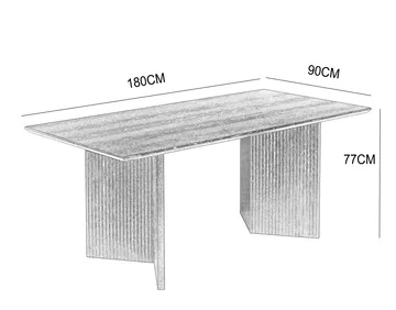 Matbord Crossby 180x90 cm - Valnöt - Products - Möbler - Bord & matgrupp - Matbord & köksbord