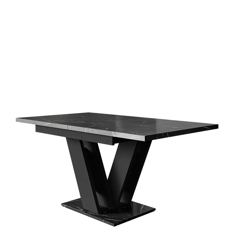 Nand Förlängningsbart Matbord 120-160 cm Rektangulär, Svart