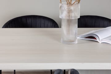 Olga Matgrupp 200 cm Rektangulär med 6 Selma Stolar - Svart - Products - Möbler - Bord & matgrupp - Matgrupp