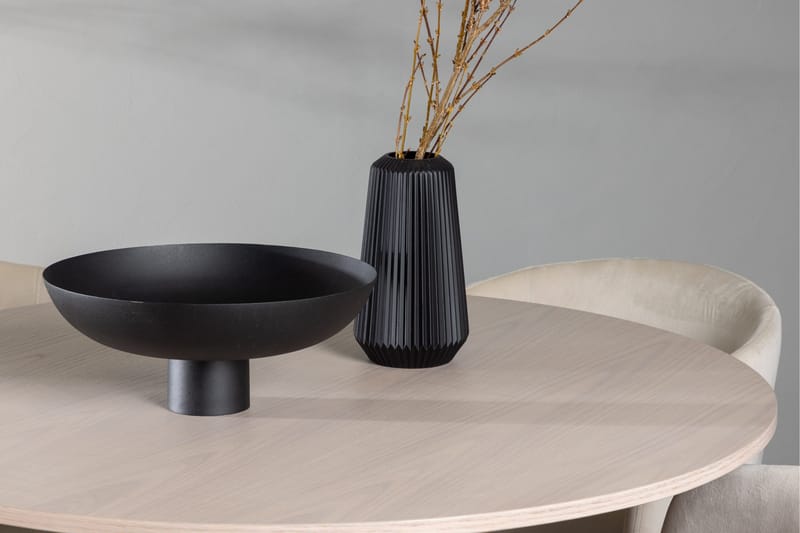 Olivia Matgrupp 110 cm Rund med 4 Berit stolar - Whitewash - Products - Möbler - Bord & matgrupp - Matgrupp