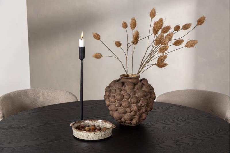 Olivia Matgrupp 110 cm Rund med 4 Modesto Stolar - Svart - Products - Möbler - Bord & matgrupp - Matgrupp