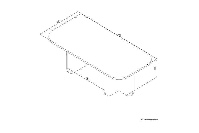 Orin Soffbord 120 cm - Mörkfärgat trä - Products - Möbler - Bord & matgrupp - Soffbord
