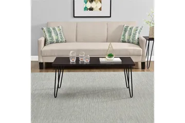 Owen Soffbord 107 cm Espresso/Svart - Dorel Home - Products - Möbler - Bord & matgrupp - Soffbord