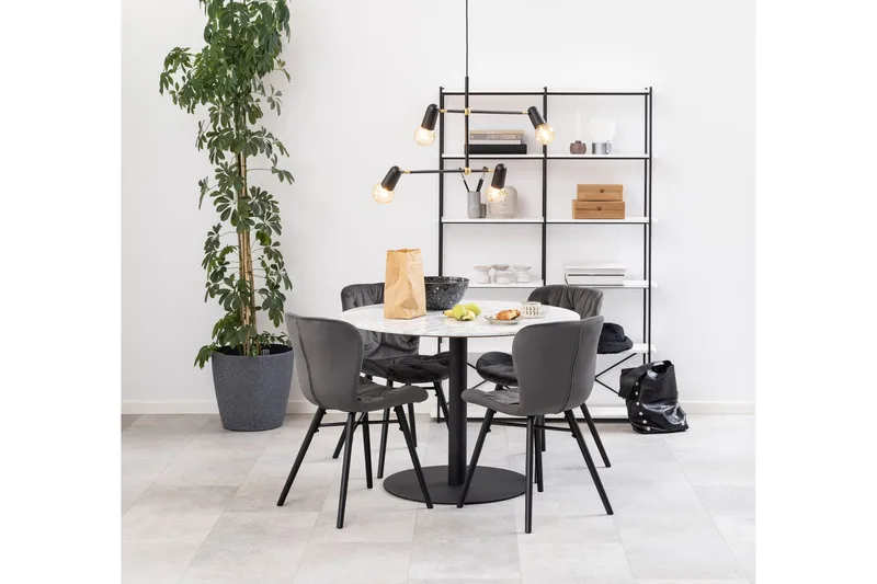 Palisades Matbord 105 cm Rund - Svart - Products - Möbler - Bord & matgrupp - Matbord & köksbord