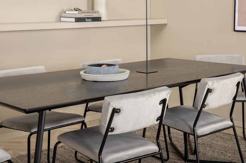 Petra Matgrupp 190 cm Rektangulär med 6 Kenth stolar - Svart - Products - Möbler - Bord & matgrupp - Matgrupp