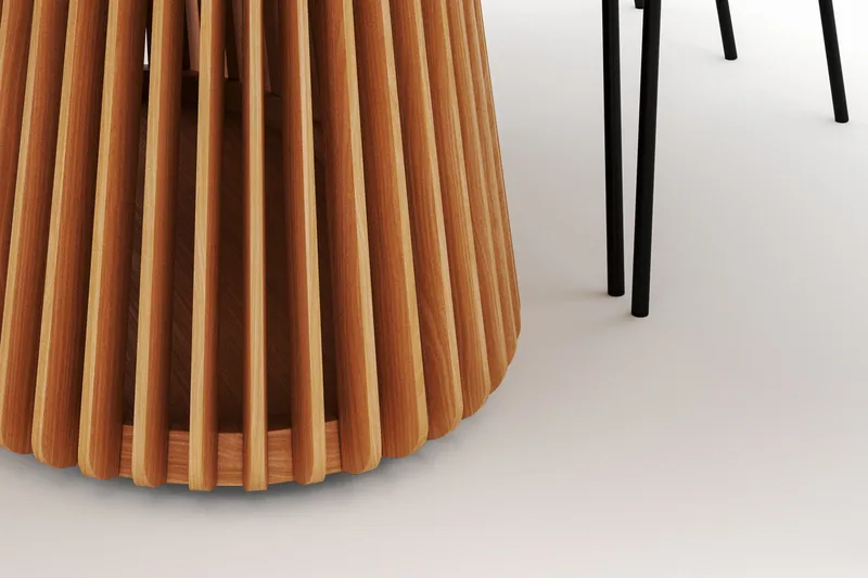 Peyra Matbord 200 cm Oval med 6 Gemmiano Stolar - Natur - Products - Möbler - Bord & matgrupp - Matgrupp